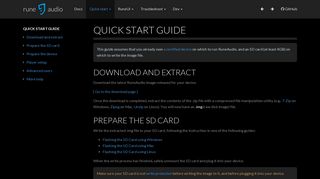 Quick start guide - RuneAudio