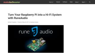 Turn Your Raspberry Pi into a Hi-Fi System with RuneAudio - Make ...
