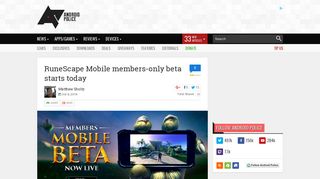 RuneScape Mobile members-only beta starts today - Android Police