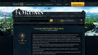 Login history? Hacked - Old School Mobile - RuneScape Forum