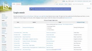 Login music - The RuneScape Wiki