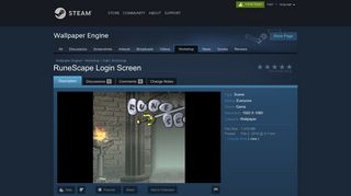 Steam Workshop :: RuneScape Login Screen