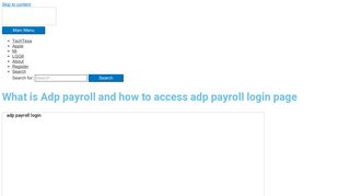 Adp payroll login