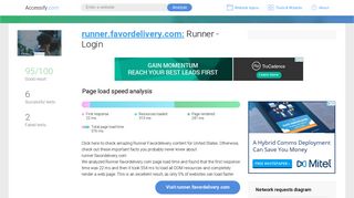 Access runner.favordelivery.com. Runner - Login