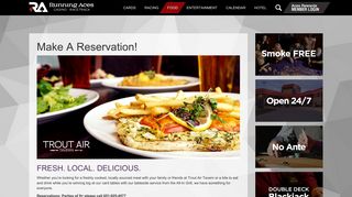 Make A Reservation! | Running Aces Casino & Racetrack