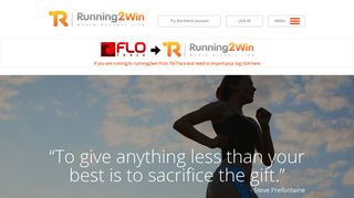 Running2win.com: The online running log