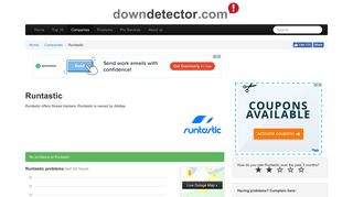 Runtastic down? Current status and problems | Downdetector