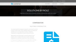 Solutions By Role - Runzheimer
