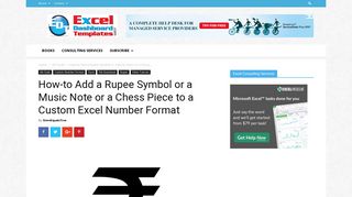 How-to Add a Rupee Symbol or a Music Note or a Chess Piece to a ...