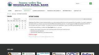 Meghalaya Rural Bank - INTERNET BANKING