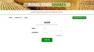 Login - Rural King Shares