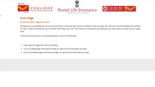 Login : Postal Life Insurance : Customer Portal