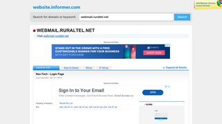 webmail.ruraltel.net at WI. Nex-Tech - Login Page - Website Informer