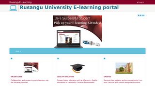 Rusangu University E-learning portal