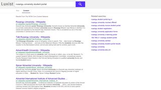 rusangu university student portal - Luxist - Content Results
