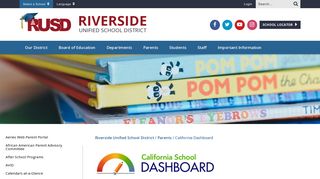 California Dashboard - Riverside Unified School District
