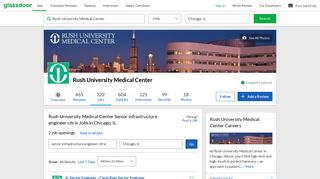 Rush University Medical Center Senior infrastructure engineer citrix ...
