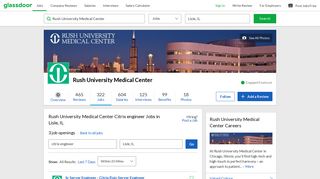 Rush University Medical Center Citrix engineer Jobs in Lisle, IL ...