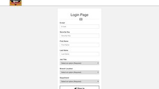 Login Page - Rush Truck Centers