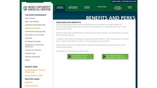 Employee Benefits & Perks - Rush University Medical Center Careers