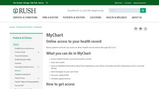 MyChart - Health Records Online Access - Rush University Medical ...