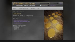 RushCard Live - Contact Us - Help