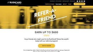 Refer a Friend | Rewards Program | Debit Card Perks | RushCard