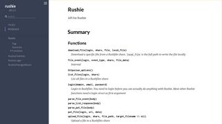 Rushie – rushie v0.1.1 - HexDocs