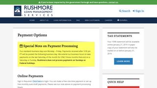 Payment Options - Rushmore Loan Management Services