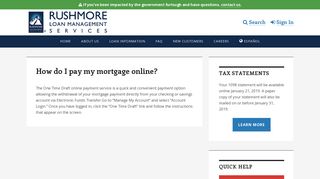 How do I pay my mortgage online? - Rushmore Loan Management ...