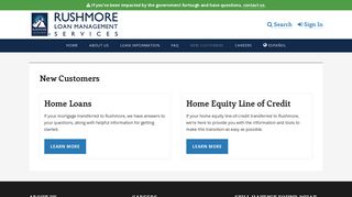 New Customers - Rushmore Loan Management Services