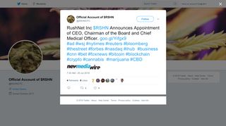 Official Account of $RSHN on Twitter: 