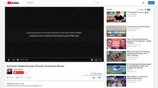 Australian Speaks Russian | Russian Accelerator Review - YouTube