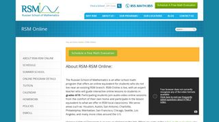 RSM Online | Math School - Russian School of Mathematics
