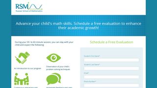 Schedule a Free Math Evaluation | Russian School of Mathematics