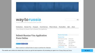 Submit Russian Visa Application Form Online - Way to Russia Guide