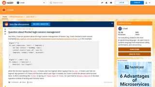 Question about Rocket login session management : rust - Reddit