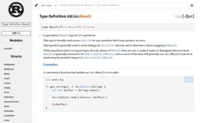std::io::Result - Rust