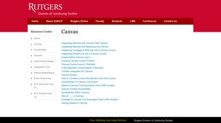 Canvas | Rutgers University - Center for Online & Hybrid Learning and ...