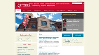 Rutgers University Human Resources: Home