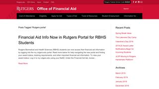 Rutgers portal | Office of Financial Aid | Rutgers University