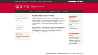 Payroll Services & Forms - Rutgers University