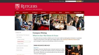 Campus Dining | Rutgers University–New Brunswick