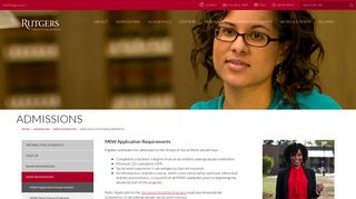 MSW Application Requirements | Rutgers School of Social Work