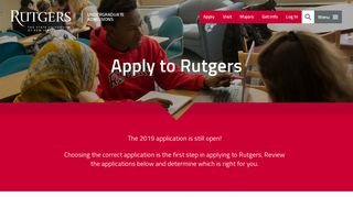 Apply to Rutgers | Undergraduate Admissions | Rutgers University