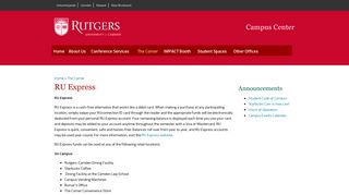 RU Express - Campus Center - Rutgers University
