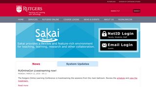 Sakai | teachingandlearning.rutgers.edu