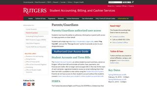 Parents/Guardians | Student Accounting, Billing, and Cashier Services
