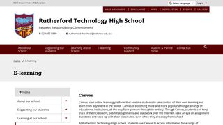 E-learning - Rutherford Technology High School