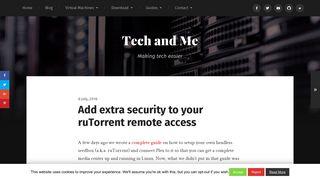 Add extra security to your ruTorrent remote access – Tech and Me